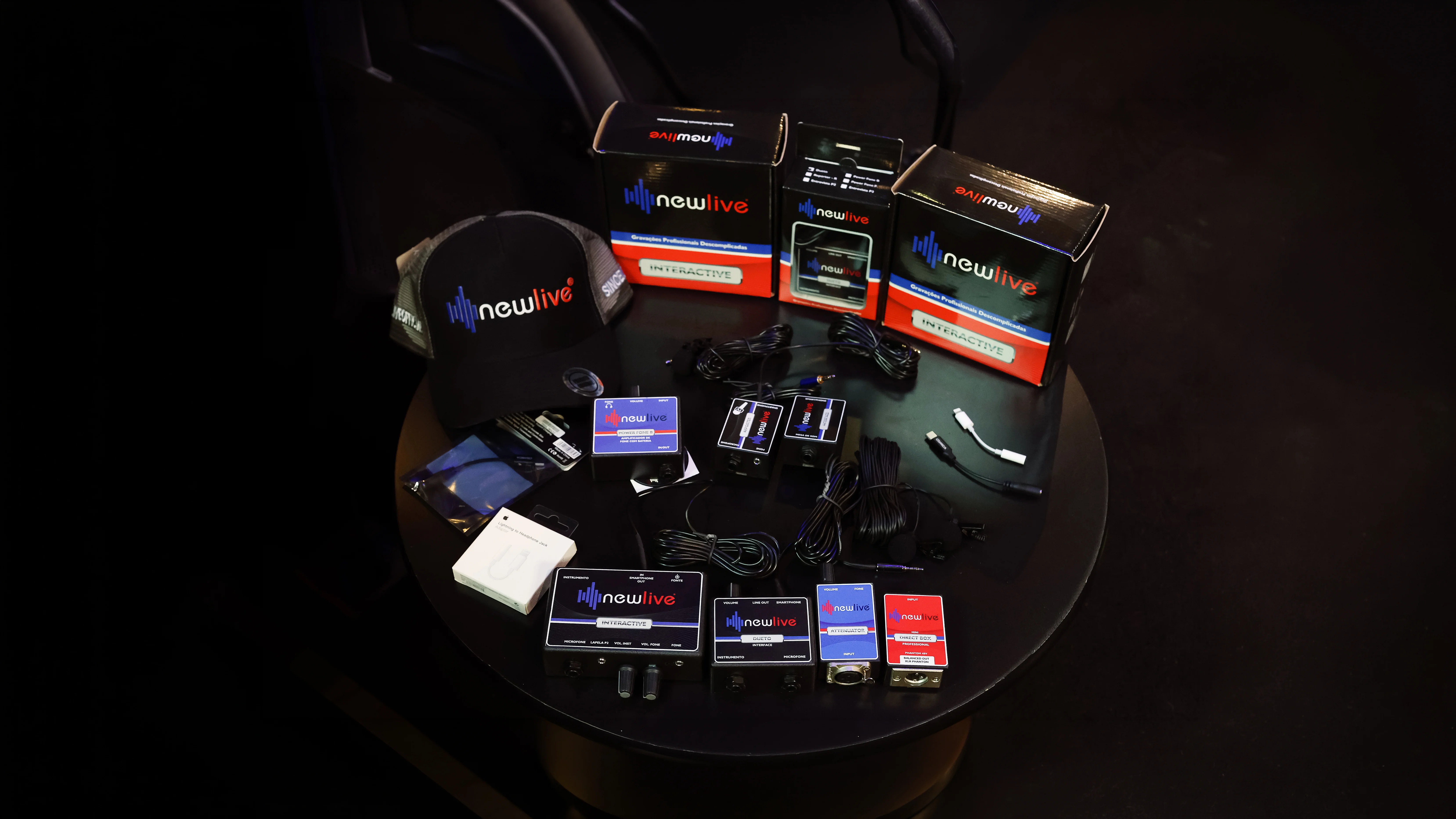 Equipamentos de áudio New Live